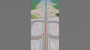 Indian Railways, Train Running 😱 by Bumpy Forked Railroad, Funny video, #shorts #railroad #train