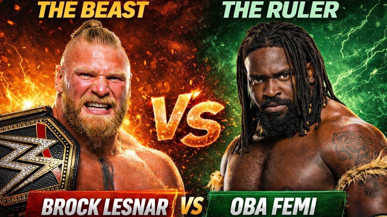 BEAST vs RULER 💥 Brock Lesnar vs Oba Femi | Power Clash!