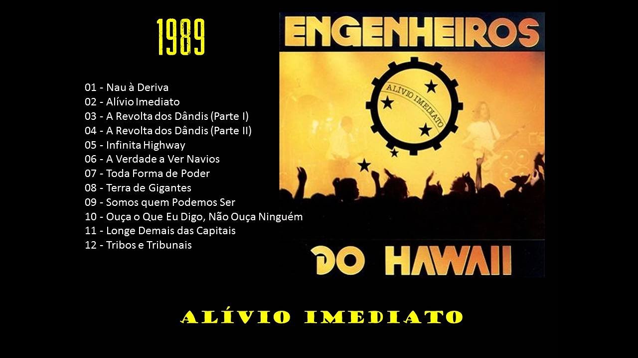 Engenheiros do Hawaii Alívio Imediato (Ao Vivo) 1989 YouTube