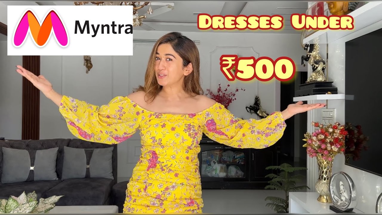 HUGE Myntra Dress Haul - 10 dresses try and style haul *all under ₹ 500| -  YouTube