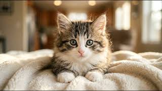 Adorable Kitten Looking at Camera | Cute Cozy 2 Hour Relaxing Loop screenshot 1