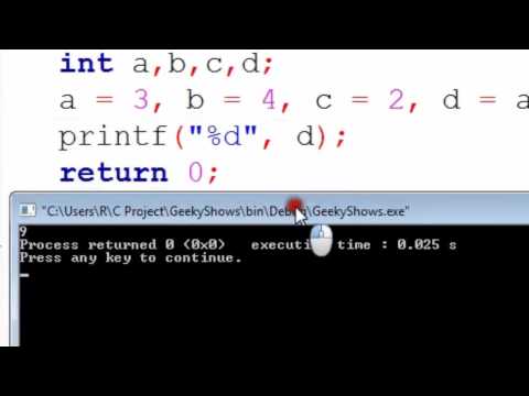36. Comma Operator in C Programming (Hindi)