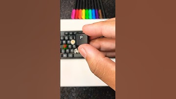 Customizing my keyboard ⌨️🍿 #keycaps #keyboard #art #shortsart #tutorial #craft #handmade #crafts