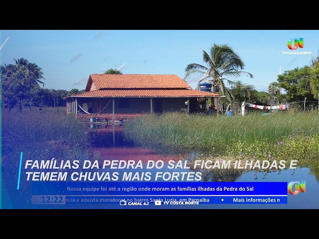 Famílias da Pedra do Sal ficam ilhadas e temem mais chuvas