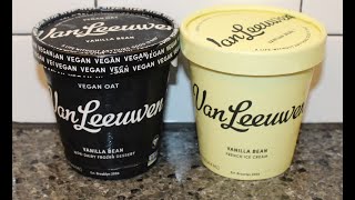 Van Leeuwen Vanilla Bean Vegan Oat Non-Dairy Frozen Dessert & Vanilla Bean Ice Cream Review