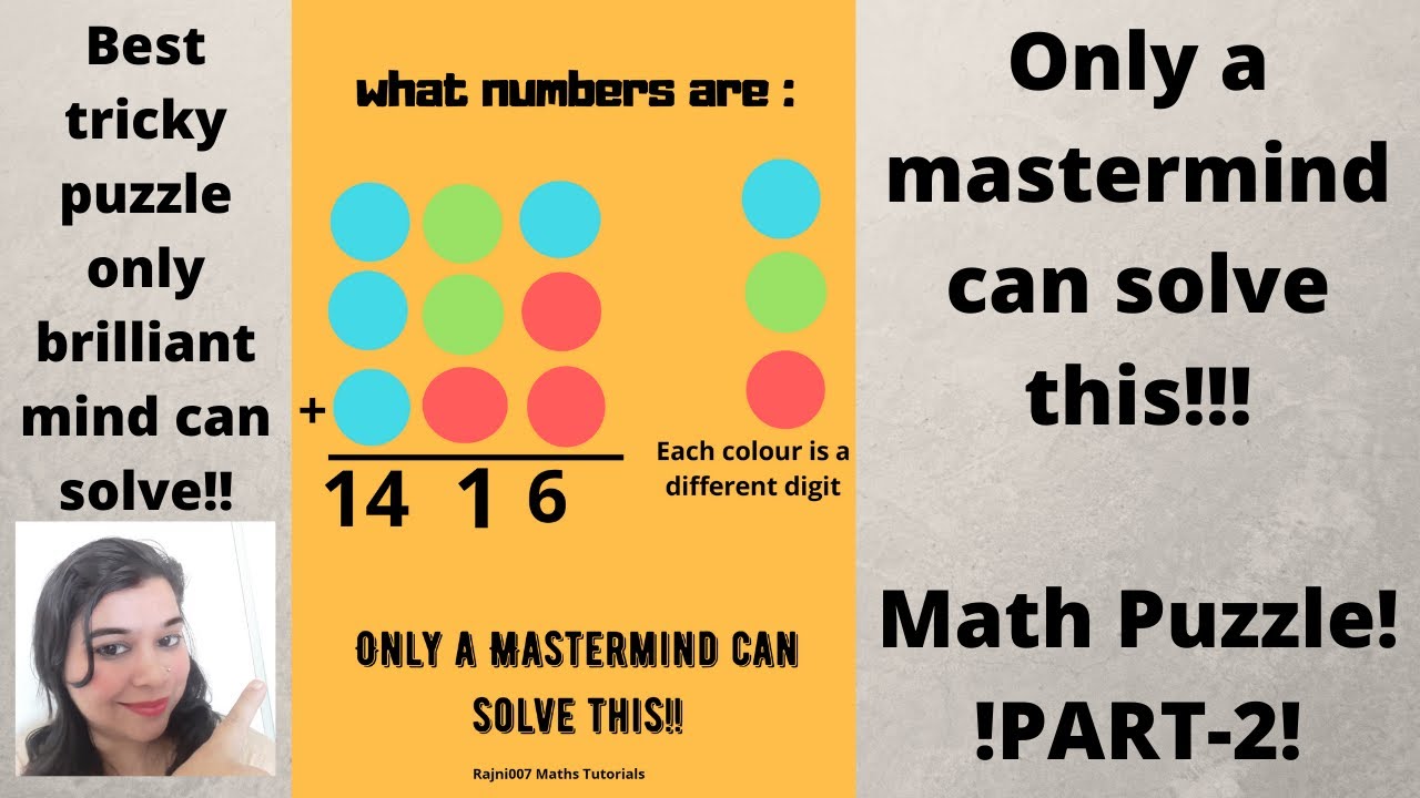 Mastermind Math Puzzles 1416Puzzle Answer Reveled in simple ways!!Only a mastermind can solve ...