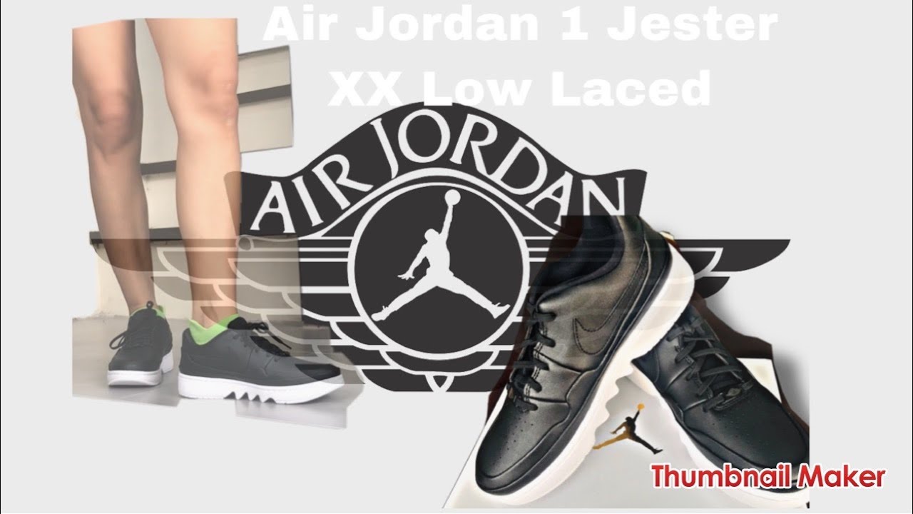 Air Jordan 1 Jester XX Low Laced Unboxing Plus On Feet - YouTube
