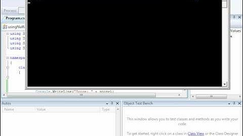 C# - Working with Null Values in Visual Studio 2010