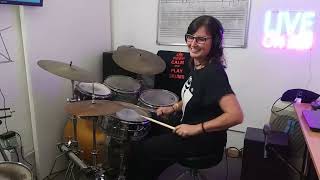 Blitzkrieg Stomp - Drum Lesson Cover by "Gemma M".
