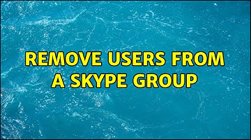 Remove users from a Skype group
