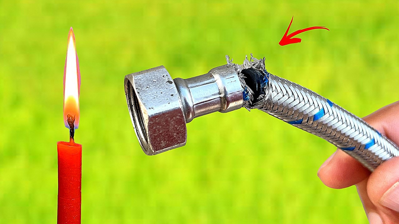 Как отремонтировать водопроводный шланг из нержавеющей стали — это гениально!