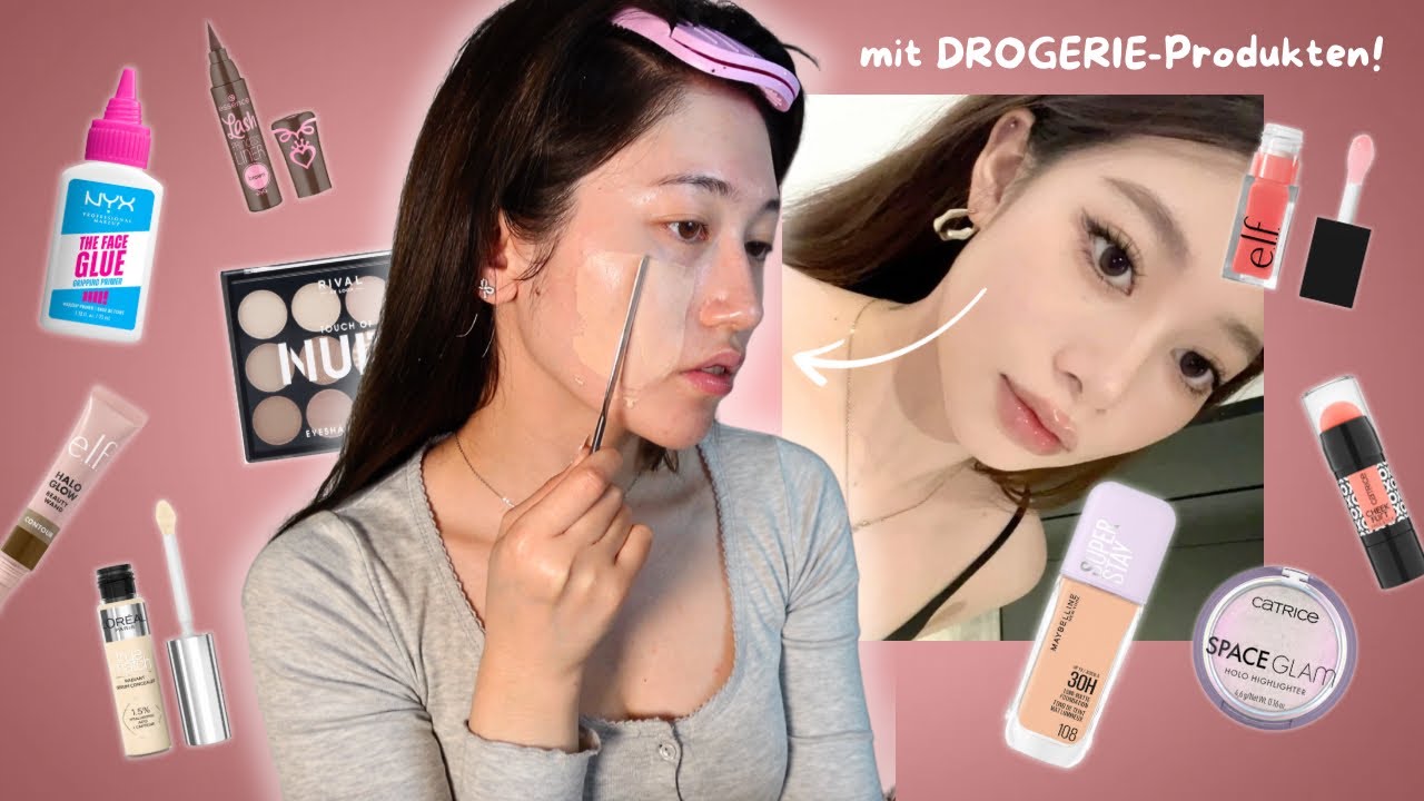 Soft Brown Korean/Douyin Make Up TUTORIAL 💓 (nur mit Drogerieprodukten!)/Elli Uno