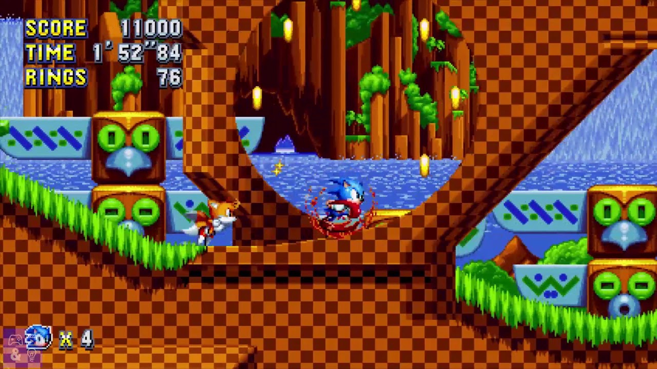 Sonic The Hedgehog 1 - Green Hill Zone Act 2 & Special 2 