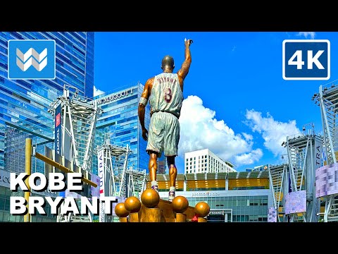 [4K] Kobe Bryant Statue at Crypto Arena (Staples Center) Downtown Los Angeles 