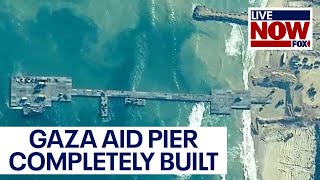 Israel-Hamas war: Gaza aid pier is completely built, US officials say | LiveNOW from FOX