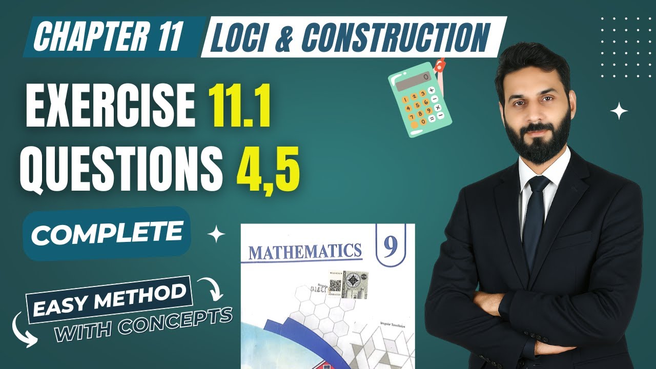 Exercise 11.1 Questions 4,5 Complete | Class 9th New Math | PTB - YouTube