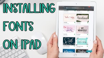 Install fonts on the iPad - How to install fronts for apple iPhone and iPad  Cricut Design space app