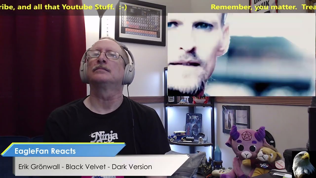 EagleFan Reacts to Black Velvet (Dark Version) by Erik Grönwall - Happy Swedish Saturday!!!  Great!!