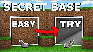 The WORLDS' SAFEST Base With A WORKING PLANE! [MINECRAFT] 😱 Minecraft Secret Base 🤯 Easy Secret Base