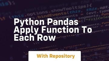 python pandas apply function to each row