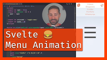 How to: Svelte Hamburger Menu Animation 🍔