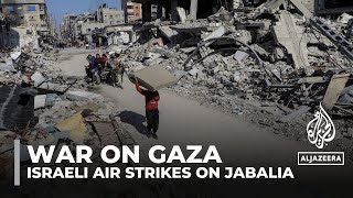Israeli Attacks On Northern Gaza Air Strikes Pound Jabalia Refugee Camp