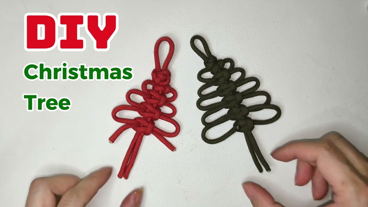 DIY Christmas Tree Decoration | Sapin de Noël DIY en Paracorde 