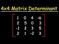 How To Find The Determinant of a 4x4 Matrix