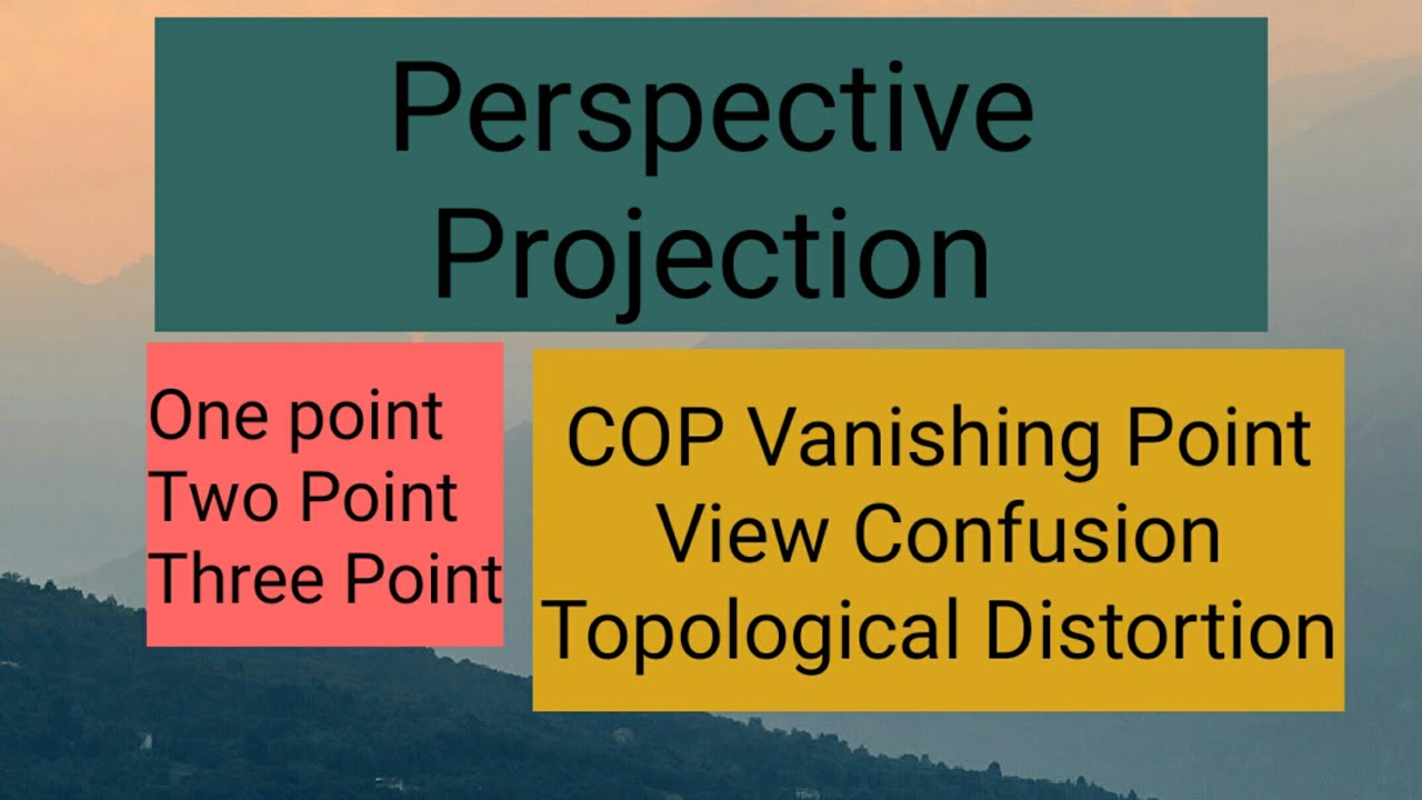 Perspective Projection in Detail for UGC NET & B.Tech Engg. Students ...