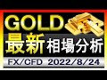 【ジャクソンホール間近】ゴールド相場見通し｜2022年8月24日｜FX/GOLD/XAUUSD/金価格
