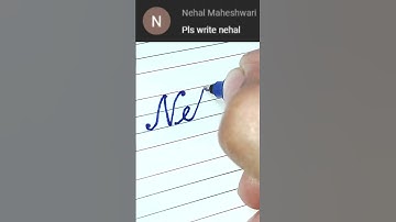 Nehal - Beautiful name in Cursive writing | Cursive writing for beginners | #shorts