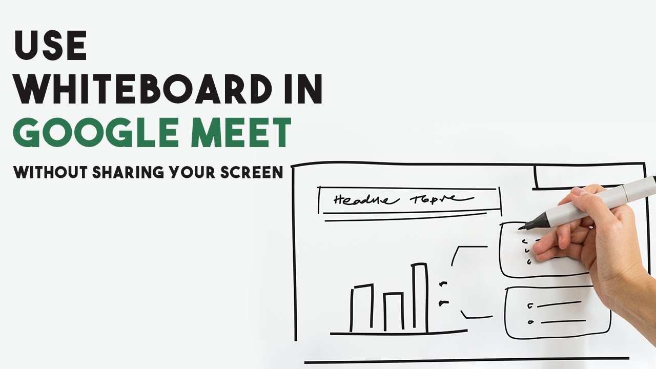 how to use whiteboard in google meet without sharing your screen