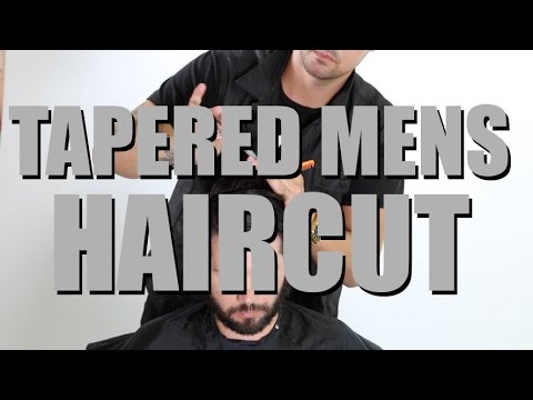 Tapered Mens Haircut Using CLIPPER OVER COMB - Mens Haircut and Beard ...