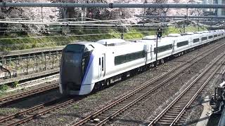 2022年4月2日(土)今日の特急「あずさ5号」5M E353系(S118+S203編成) 南小谷行【桜】