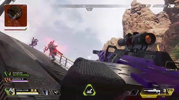 Kraber NO SCOPE +  Final Squad wipe with R99 !! (Apex Legends)