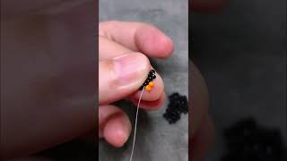 1 minute making beaded earrings, how to make earrings with seed beads