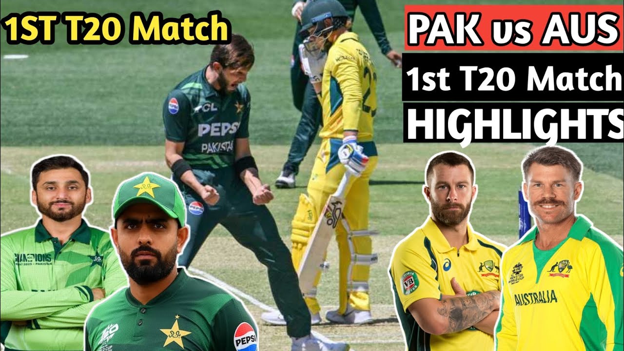 PAK vs AUS 1st T20 Full Highlights | Gaddafi Stadium Lahore | King Babar