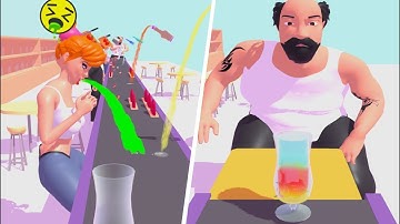 Cocktail Run All Levels Gameplay Android, iOS Walkthrough Android Mobile Relaxing Game New Update