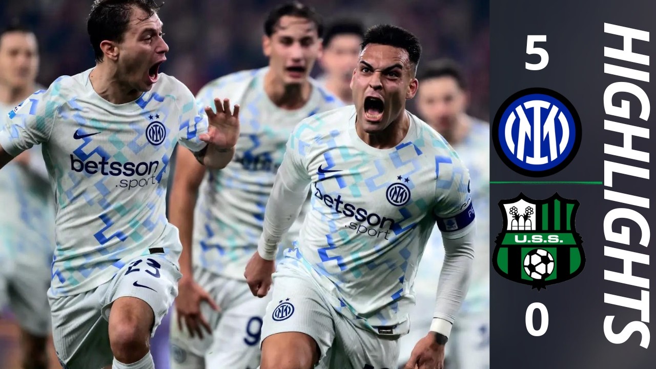 INTER MASSACRA SASSUOLO 5x0! GOLEADA STORICA | SERIE A 25/26 HIGHLIGHTS ⚫🔵