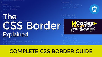 Mastering CSS Border: Essential Techniques for Stylish Web Design (in Sinhala)