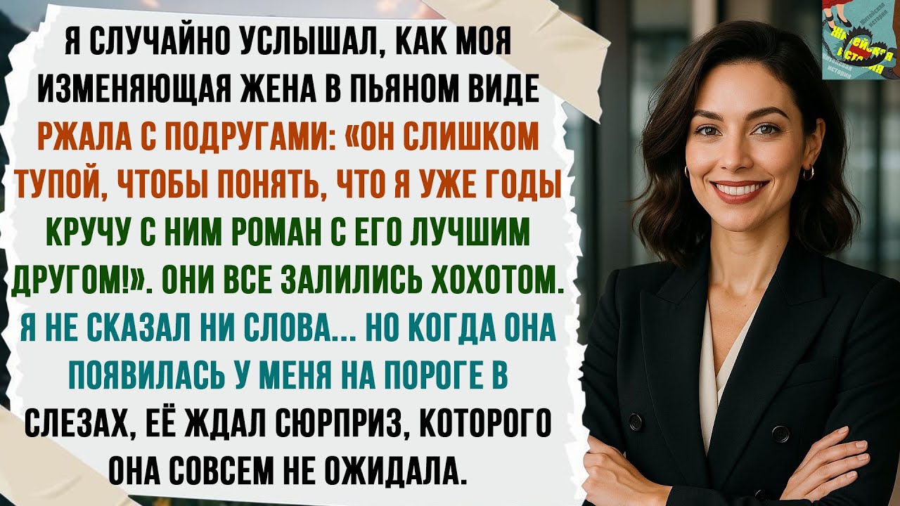 «Он слишком тупой, чтобы что-то понять», — услышал я пьяный смех жены в компании подруг.