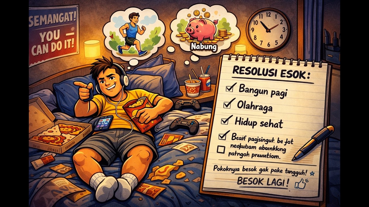 janji harian ( mimpi besar kaum rebahan ) #lucu