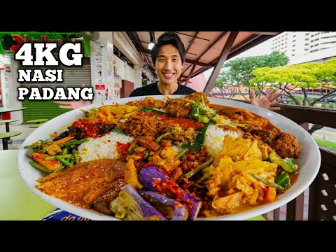 4KG LEGENDARY Nasi Padang Challenge!   Best Nasi Padang at Geylang Serai!   Singapore Street Food