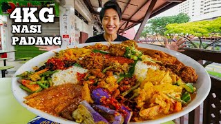 4KG LEGENDARY Nasi Padang Challenge! | Best Nasi Padang at Geylang Serai! | Singapore Street Food