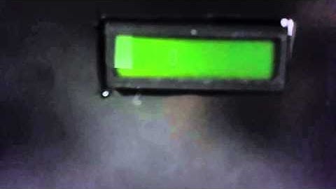 Sensor output - LCD screen