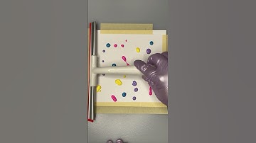 Attempted the squeegee art trend… ended with more mess than art 😅