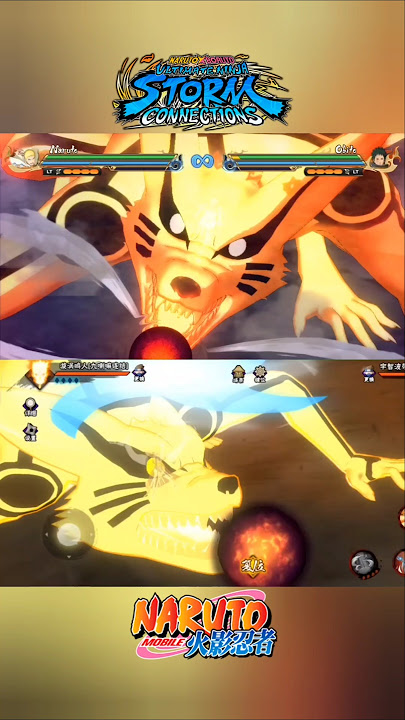 Naruto Storm VS Naruto Mobile ~ Kurama Ultimate Jutsu Comparison