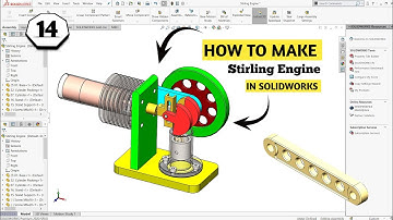 [Part-14] Stirling engine | Solidworks beginners | Crankrod