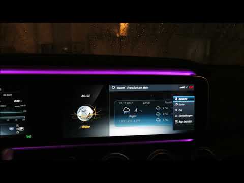 Mercedes Benz Apps und Connect im Comand Online der E-Klasse (2017)