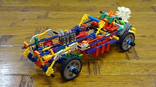 Building a Vintage K'nex Roadster Car 12423 Set